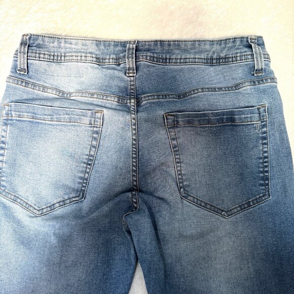 THE PERFECT JEAN NYC Stretch Slim Fit Jeans Mens 30X30 (Actual 31x29) Light Blue - Picture 7 of 13